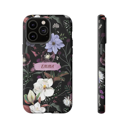 Phone Cases, Personalised Floral Pattern Ultra Plus Pro Cover, iPhone 16, 15, 14, 13+, Samsung Galaxy S23, S22, Custom Case