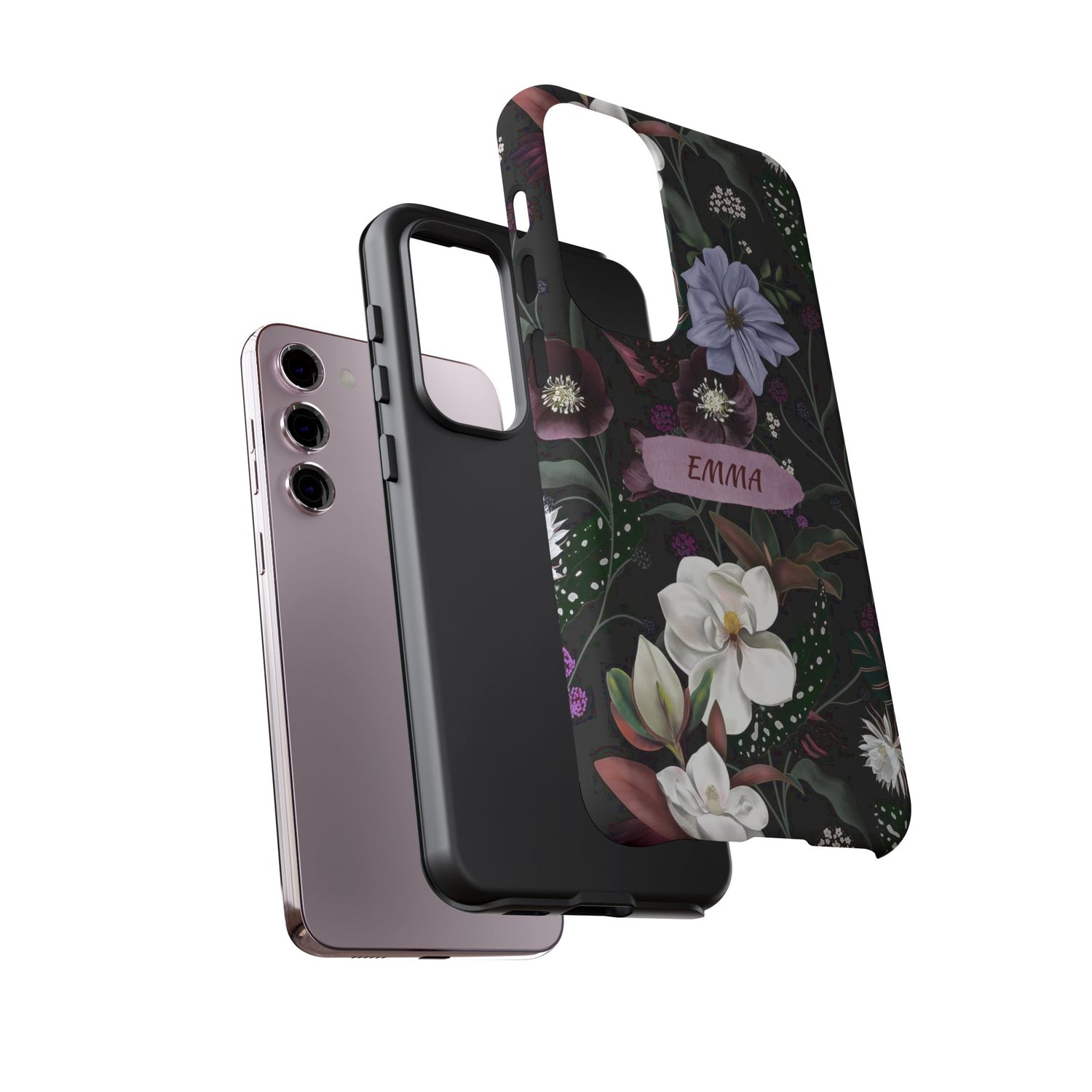 Phone Cases, Personalised Floral Pattern Ultra Plus Pro Cover, iPhone 16, 15, 14, 13+, Samsung Galaxy S23, S22, Custom Case