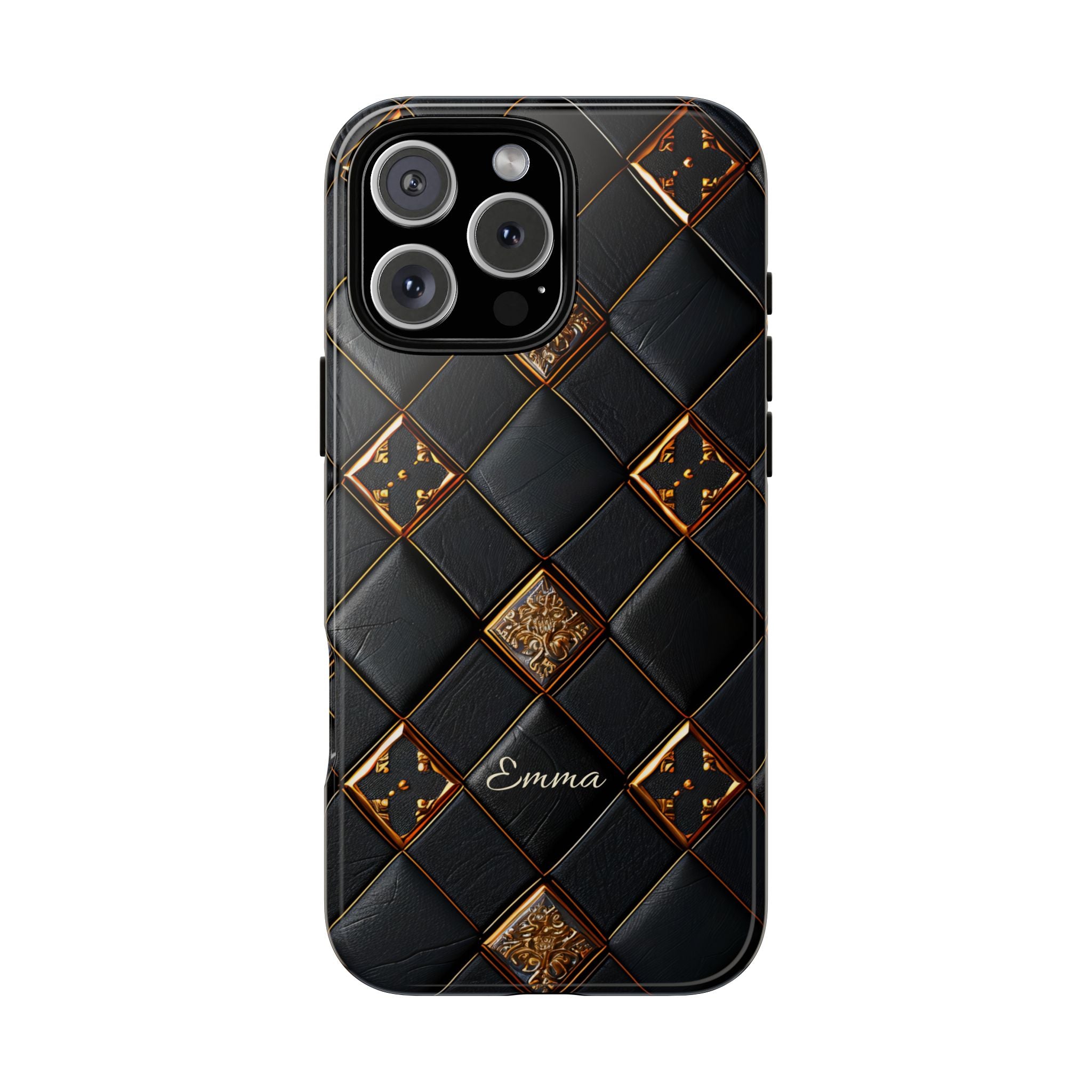 Phone Cases - Luxury Checkers Pattern Tough Cases for iPhone and Samsung Galaxy