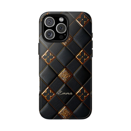 Phone Cases - Luxury Checkers Pattern Tough Cases for iPhone and Samsung Galaxy