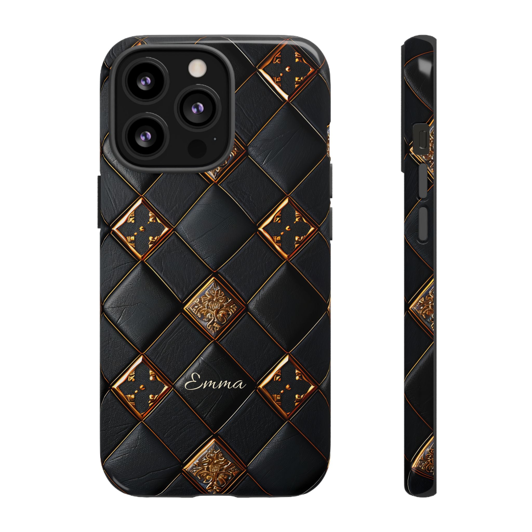 Phone Cases - Luxury Checkers Pattern Tough Cases for iPhone and Samsung Galaxy