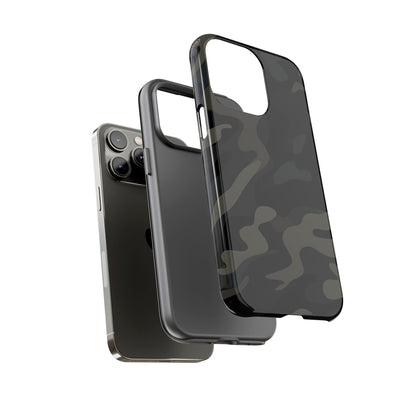 Black Camouflage Phone Case for iPhone, Samsung and Google Pixel