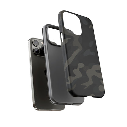 Black Camouflage Phone Case for iPhone, Samsung and Google Pixel
