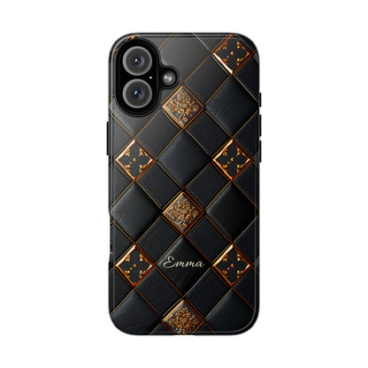 Phone Cases - Luxury Checkers Pattern Tough Cases for iPhone and Samsung Galaxy