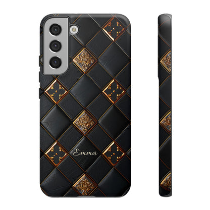 Phone Cases - Luxury Checkers Pattern Tough Cases for iPhone and Samsung Galaxy