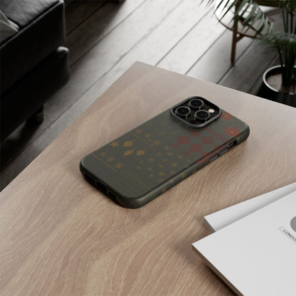 Black Luxury Phone Case for Christmas Festive Season - Tough design