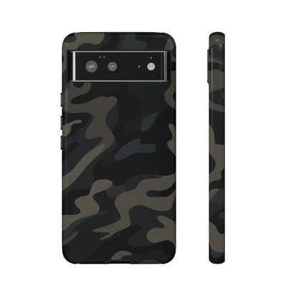 Black Camouflage Phone Case for iPhone, Samsung and Google Pixel Google Pixel 6 Glossy