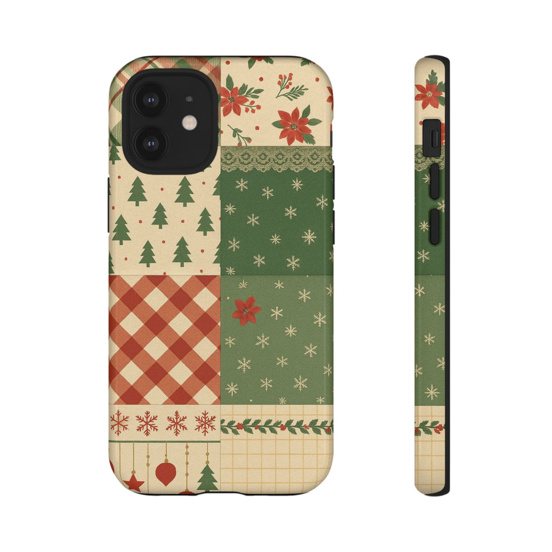 Festive Phone Cases, Luxury Black and Gold Design for Christmas Gift, Holiday Decor, Tough Case, Winter Celebration, Elegant iPhone Cover iPhone 12 Mini Glossy