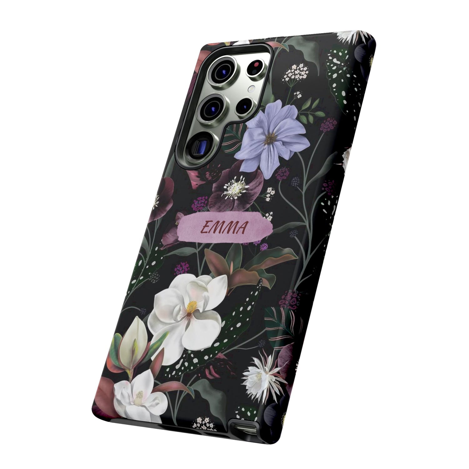 Phone Cases, Personalised Floral Pattern Ultra Plus Pro Cover, iPhone 16, 15, 14, 13+, Samsung Galaxy S23, S22, Custom Case