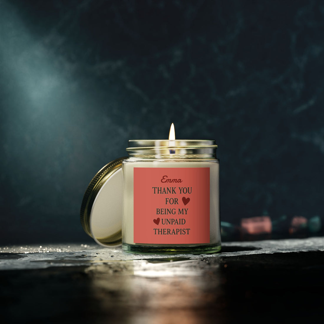Friendship Scented Candle - Personalised Soy Wax Gift for Best Friends, Sisters & Moms