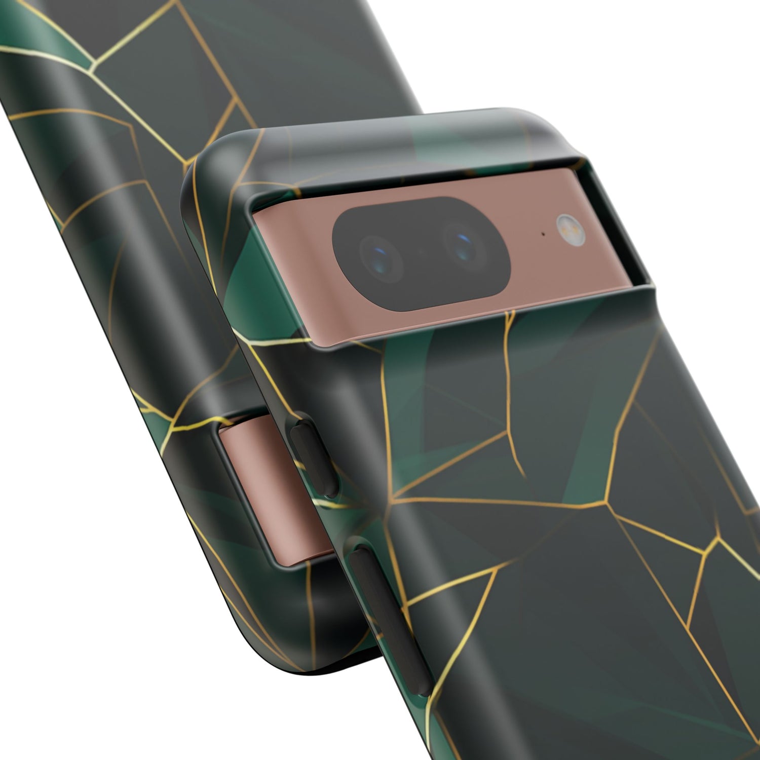 Emerald Veil - Geometric Luxe Phone Case
