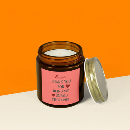 Friendship Scented Candle - Personalised Soy Wax Gift for Best Friends, Sisters &amp; Moms