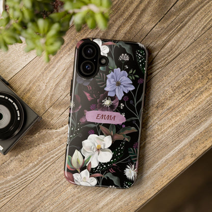 Phone Cases, Personalised Floral Pattern Ultra Plus Pro Cover, iPhone 16, 15, 14, 13+, Samsung Galaxy S23, S22, Custom Case