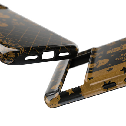 Black Festive Phone Case | Christmas Gift | Holiday Decor | Snowman Design | Tough Cases | Winter Celebration