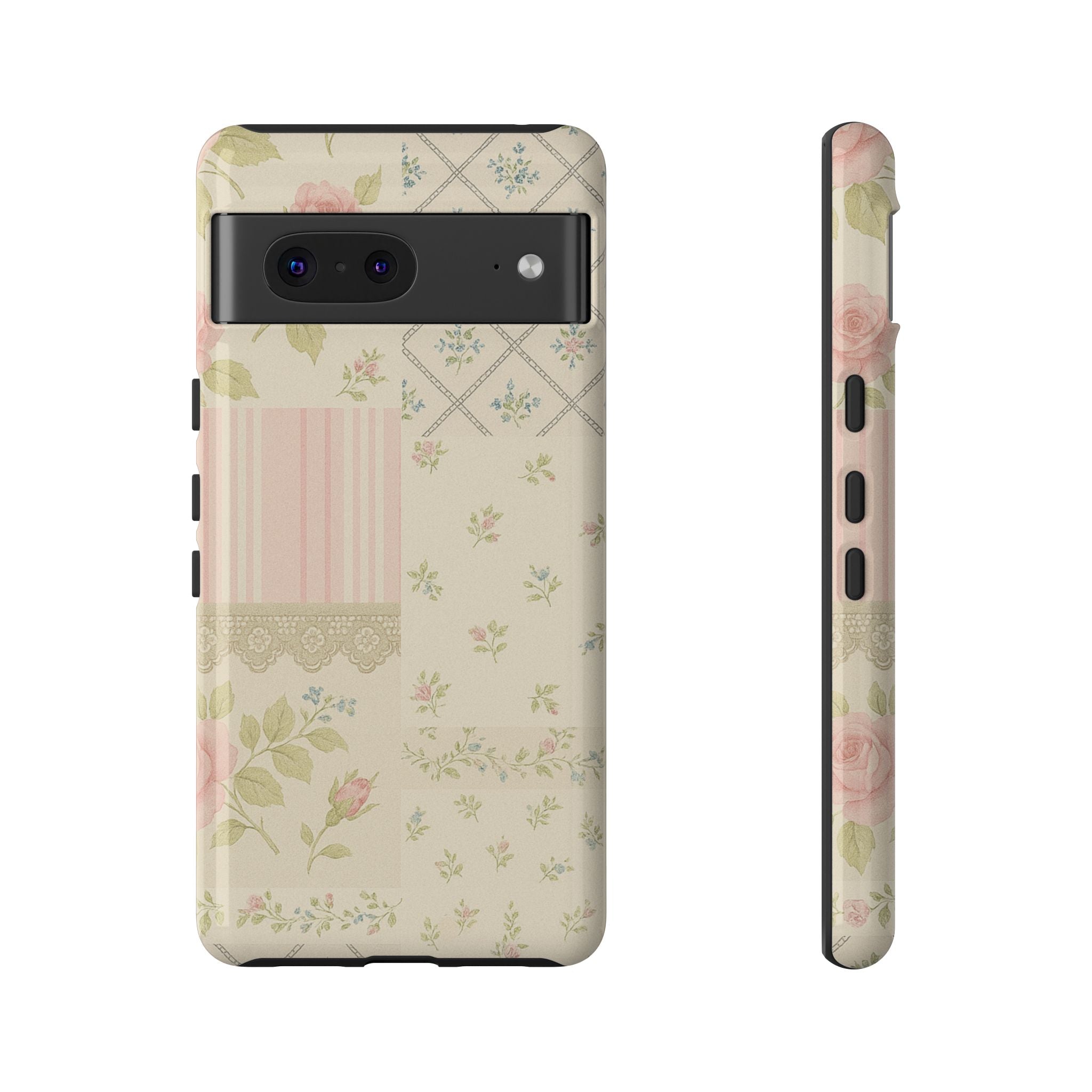 Floral Phone Case, Floral Tough Case, Protective Phone Case, Flower Case, Tough Phone Cover, Floral Tech Accessory Google Pixel 7 Glossy