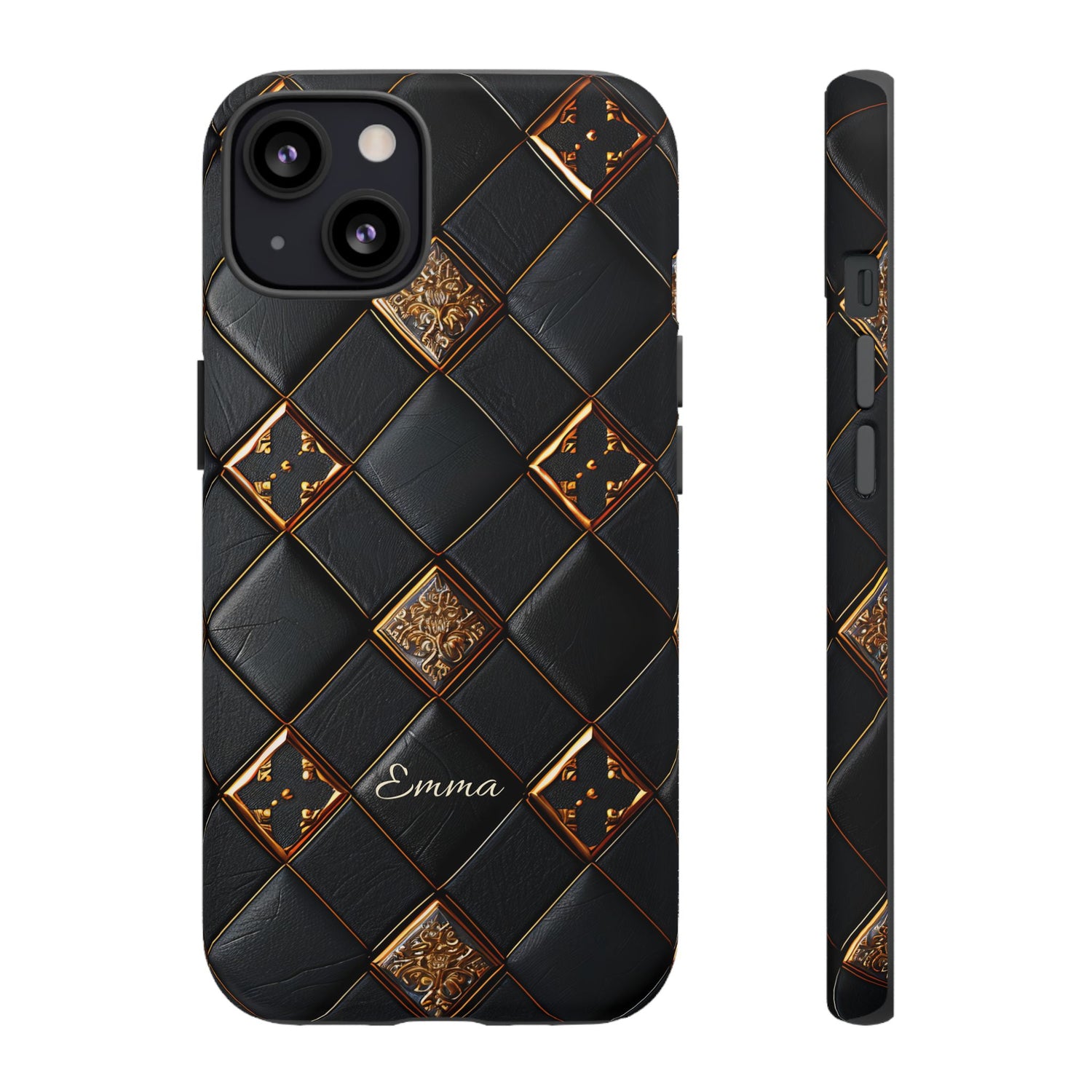 Phone Cases - Luxury Checkers Pattern Tough Cases for iPhone and Samsung Galaxy