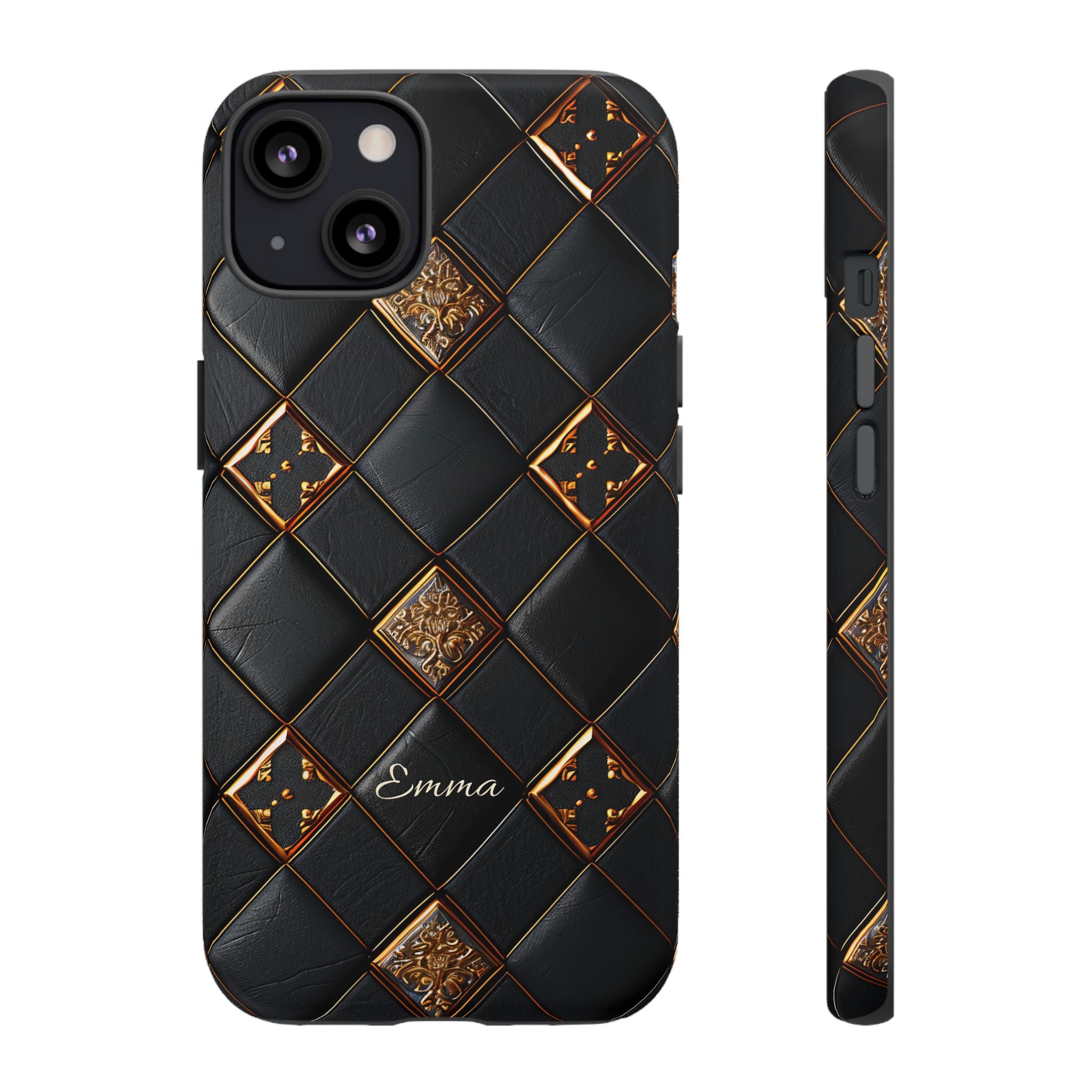 Phone Cases - Luxury Checkers Pattern Tough Cases for iPhone and Samsung Galaxy