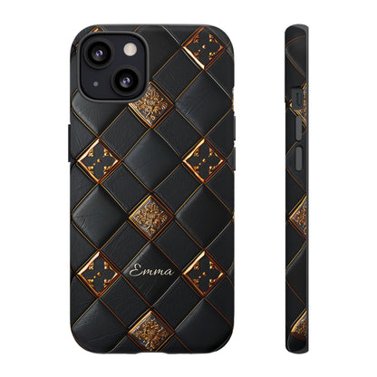 Phone Cases - Luxury Checkers Pattern Tough Cases for iPhone and Samsung Galaxy