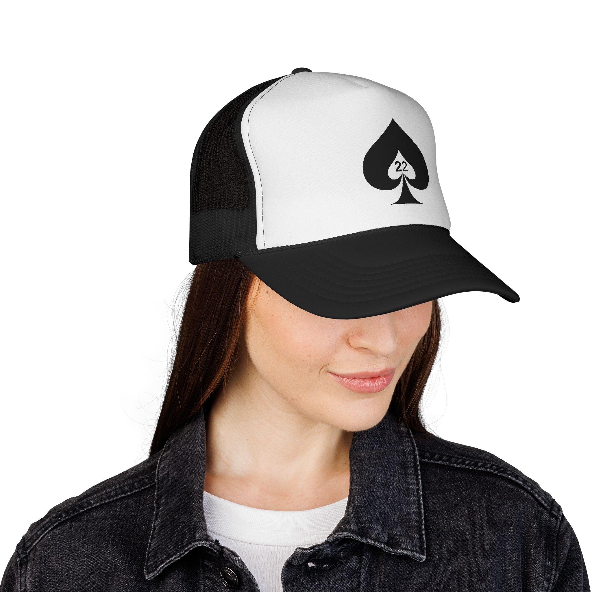 Ace of Spades Trucker Hat - Stylish Mesh Cap for Gamers, Outdoor Adventures &amp; Festivals | Adjustable Snapback