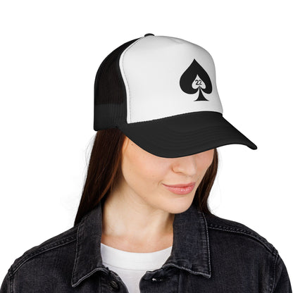 Ace of Spades Trucker Hat - Stylish Mesh Cap for Gamers, Outdoor Adventures &amp; Festivals | Adjustable Snapback