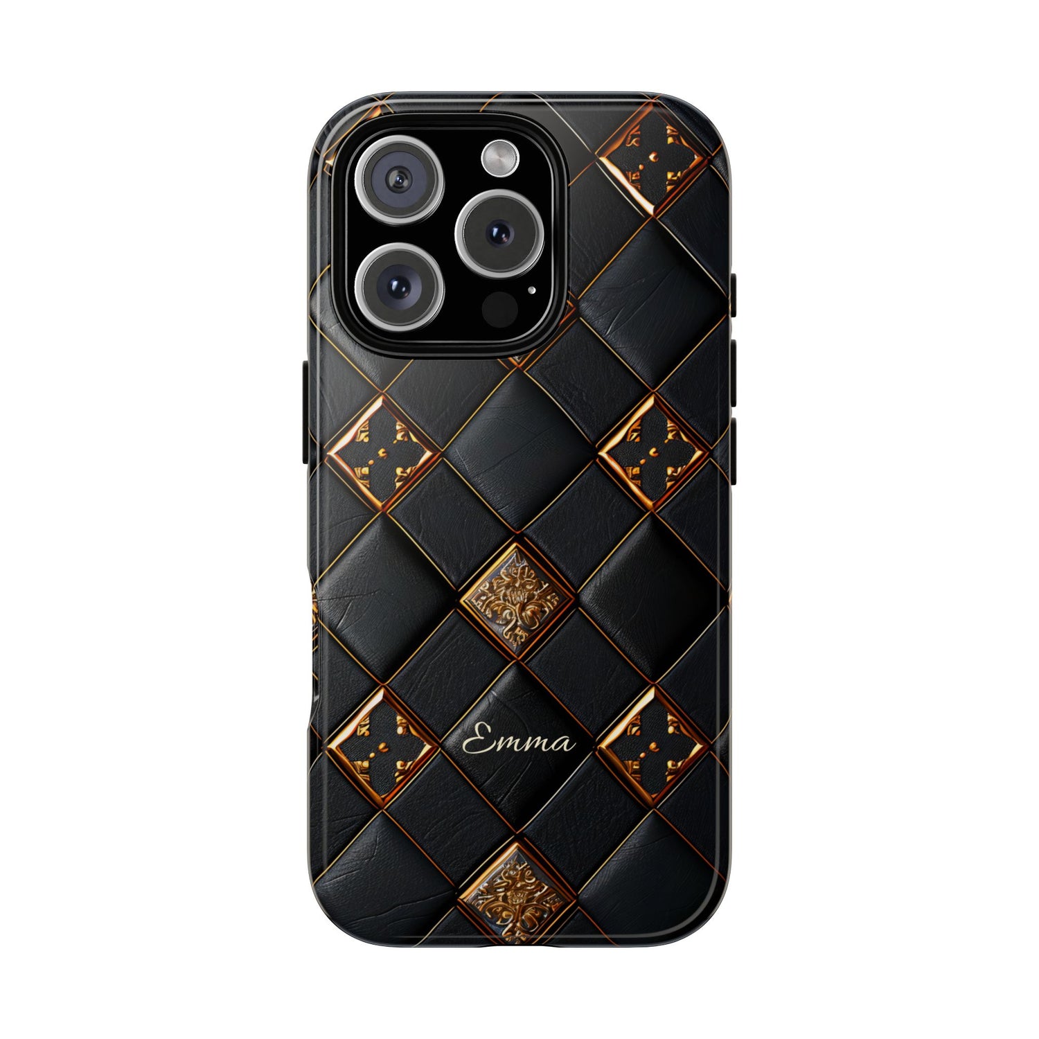Phone Cases - Luxury Checkers Pattern Tough Cases for iPhone and Samsung Galaxy