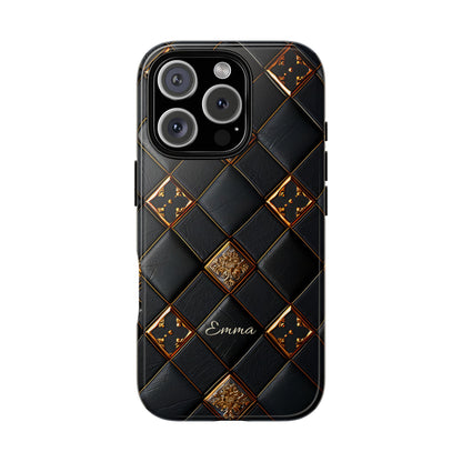 Phone Cases - Luxury Checkers Pattern Tough Cases for iPhone and Samsung Galaxy