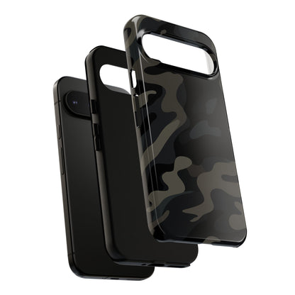 Black Camouflage Phone Case for iPhone, Samsung and Google Pixel