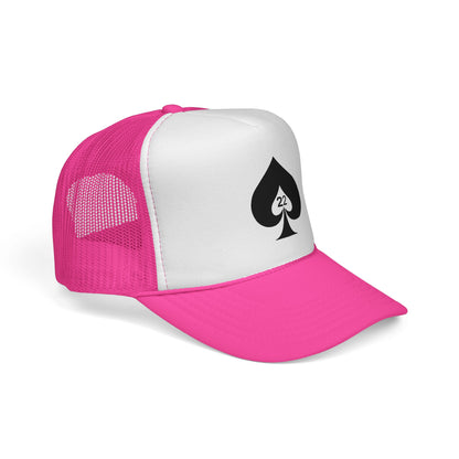 Ace of Spades Trucker Hat - Stylish Mesh Cap for Gamers, Outdoor Adventures &amp; Festivals | Adjustable Snapback