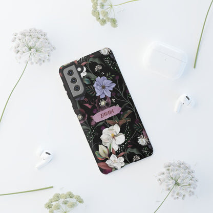 Phone Cases, Personalised Floral Pattern Ultra Plus Pro Cover, iPhone 16, 15, 14, 13+, Samsung Galaxy S23, S22, Custom Case