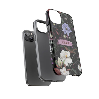 Phone Cases, Personalised Floral Pattern Ultra Plus Pro Cover, iPhone 16, 15, 14, 13+, Samsung Galaxy S23, S22, Custom Case