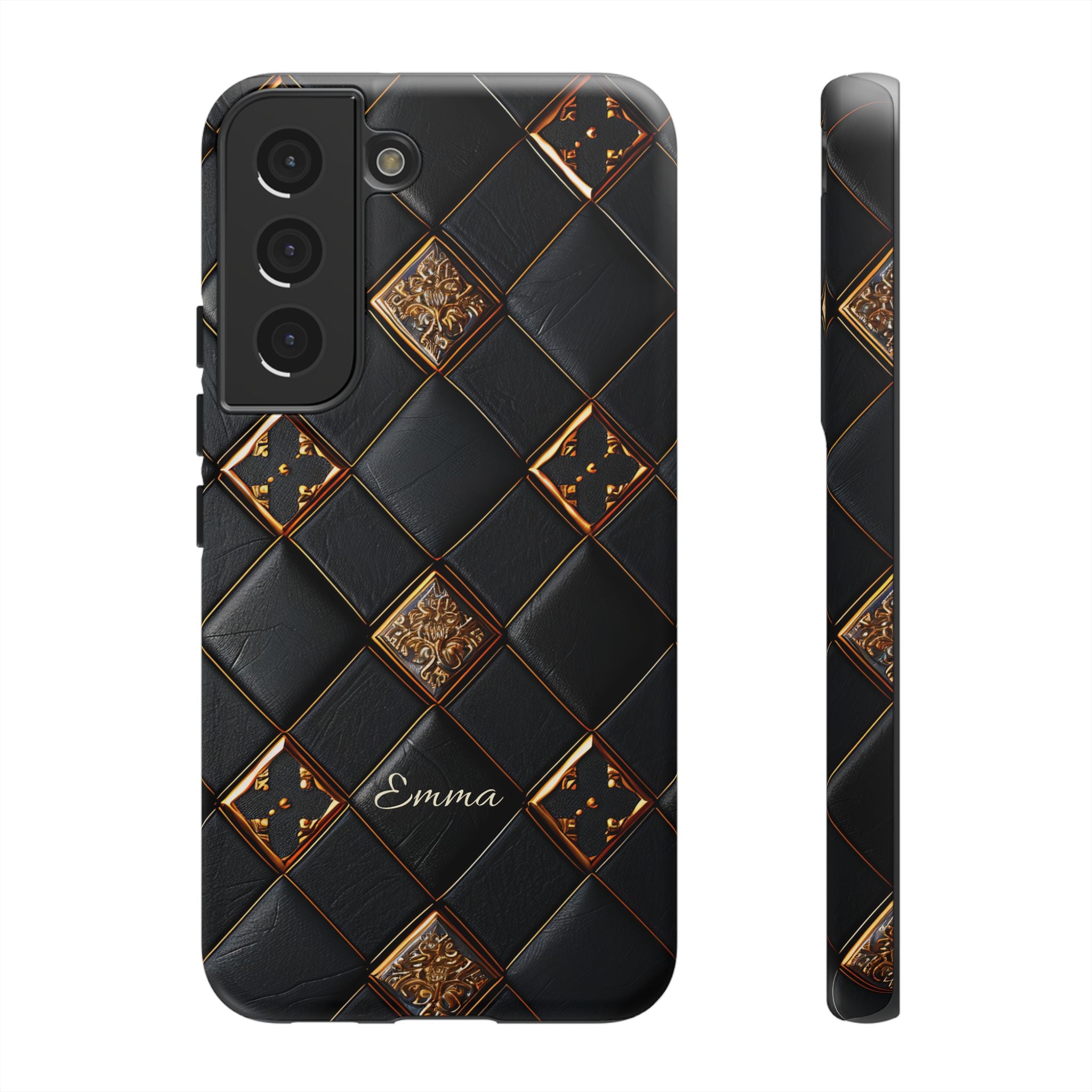 Phone Cases - Luxury Checkers Pattern Tough Cases for iPhone and Samsung Galaxy