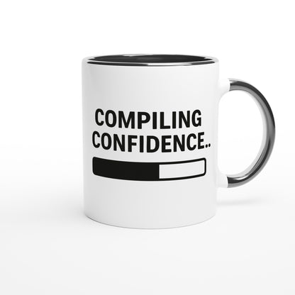 Compiling Confidence Mug - Fun Gift for Young Coders &amp; Tech Wizards - Dishwasher Safe Ceramic 11oz