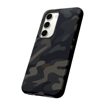 Black Camouflage Phone Case for iPhone, Samsung and Google Pixel