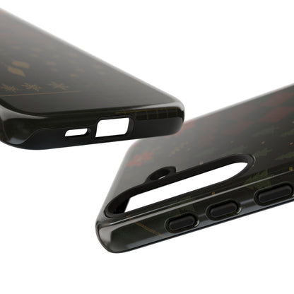 Black Luxury Phone Case for Christmas Festive Season - Tough design