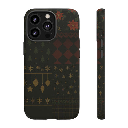 Black Luxury Phone Case for Christmas Festive Season - Tough design iPhone 13 Pro Matte