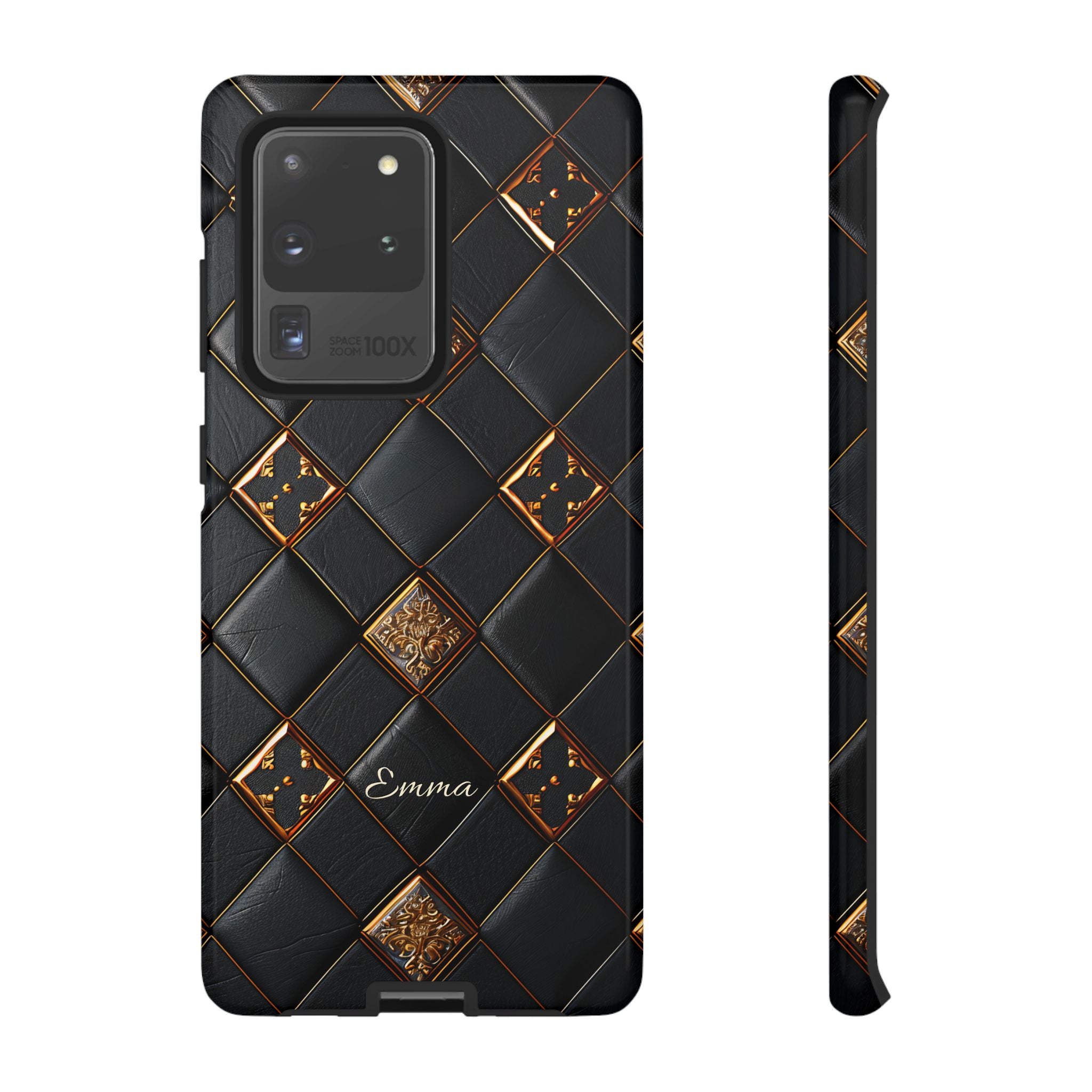 Phone Cases - Luxury Checkers Pattern Tough Cases for iPhone and Samsung Galaxy
