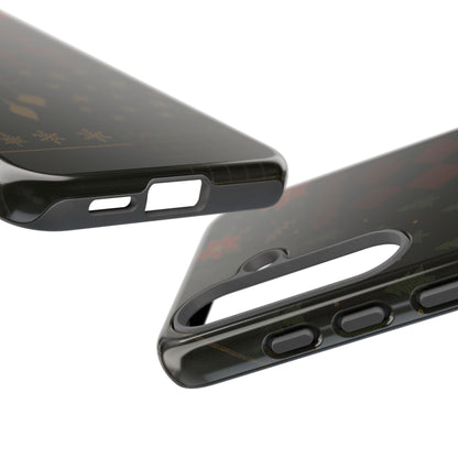 Black Luxury Phone Case for Christmas Festive Season - Tough design