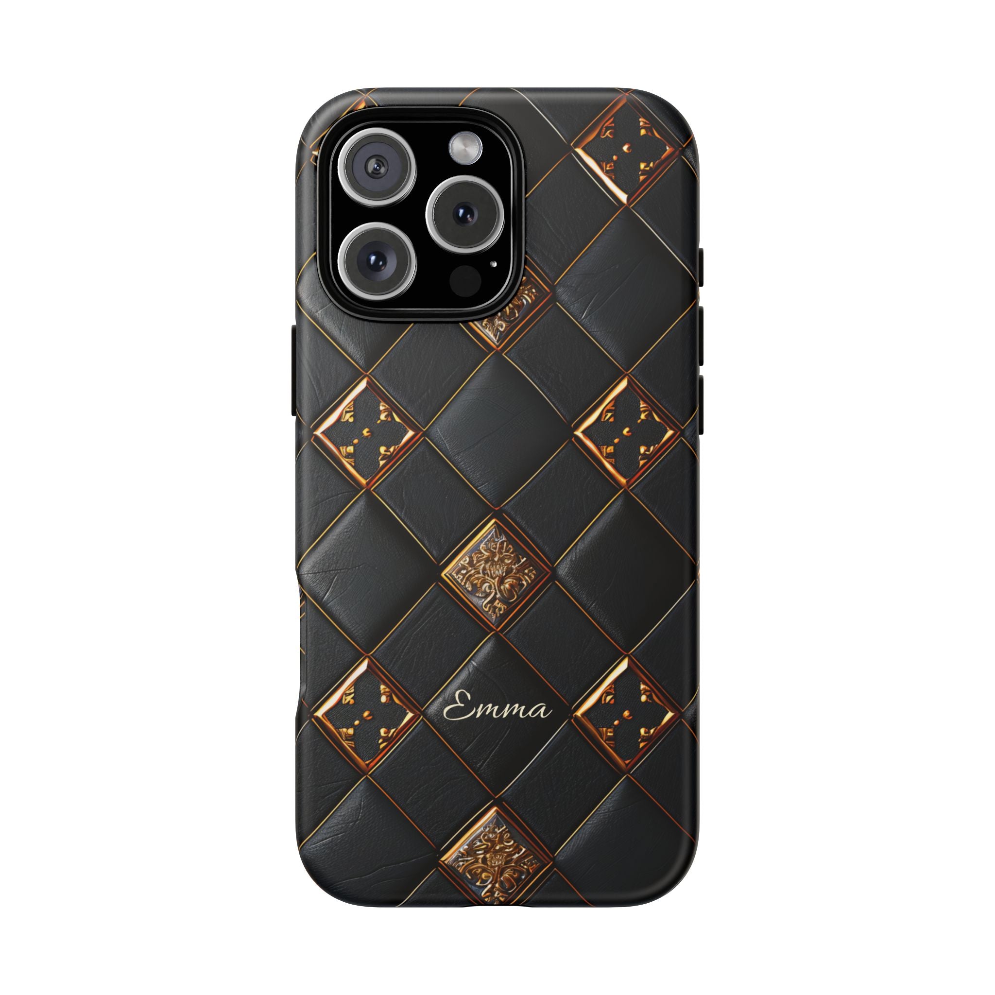 Phone Cases - Luxury Checkers Pattern Tough Cases for iPhone and Samsung Galaxy