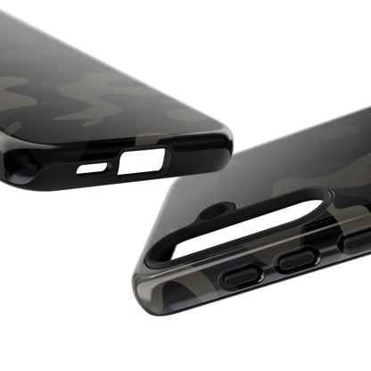 Black Camouflage Phone Case for iPhone, Samsung and Google Pixel