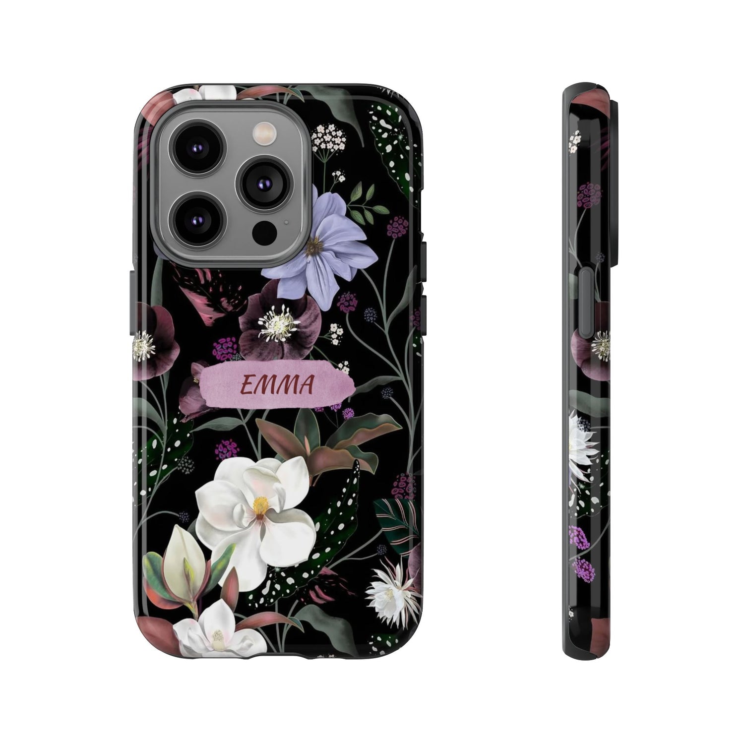 Phone Cases, Personalised Floral Pattern Ultra Plus Pro Cover, iPhone 16, 15, 14, 13+, Samsung Galaxy S23, S22, Custom Case