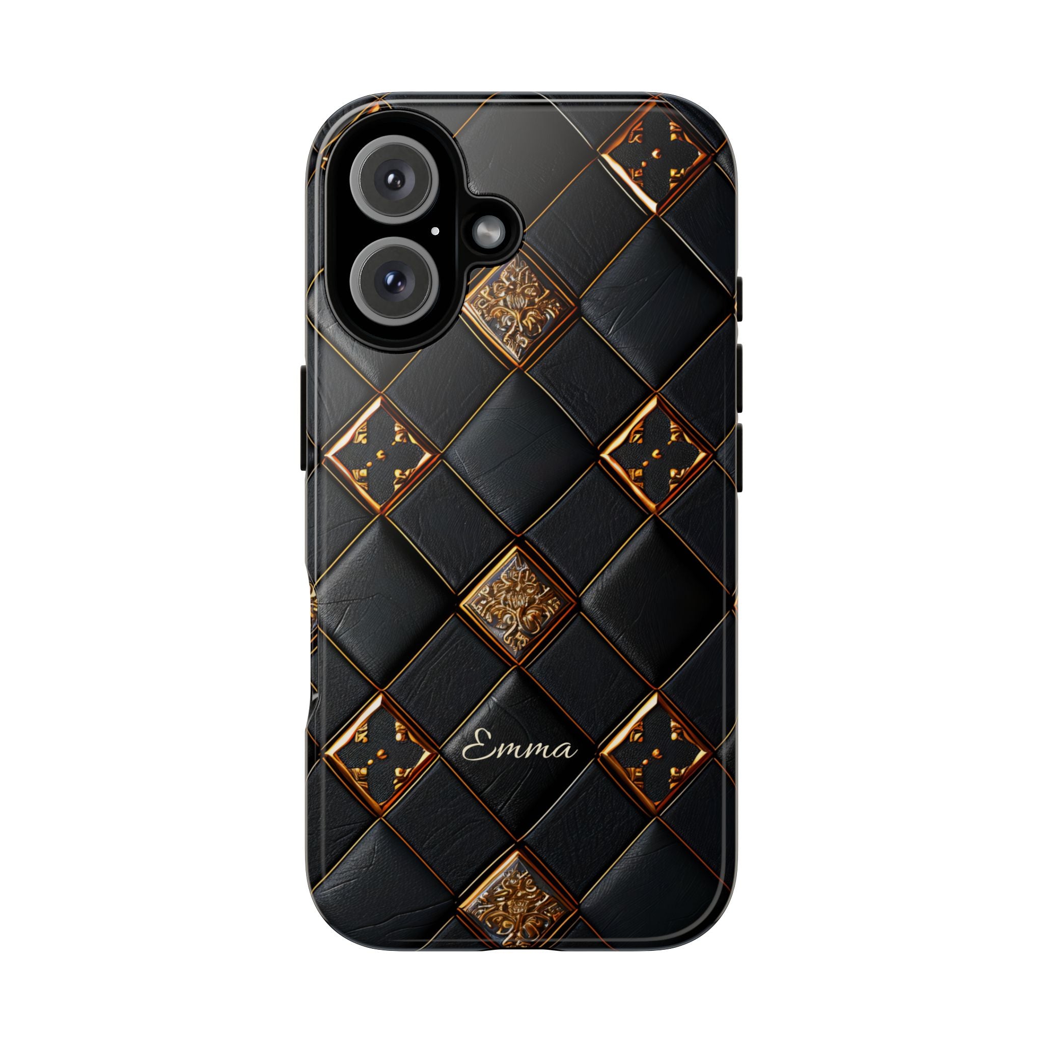 Phone Cases - Luxury Checkers Pattern Tough Cases for iPhone and Samsung Galaxy