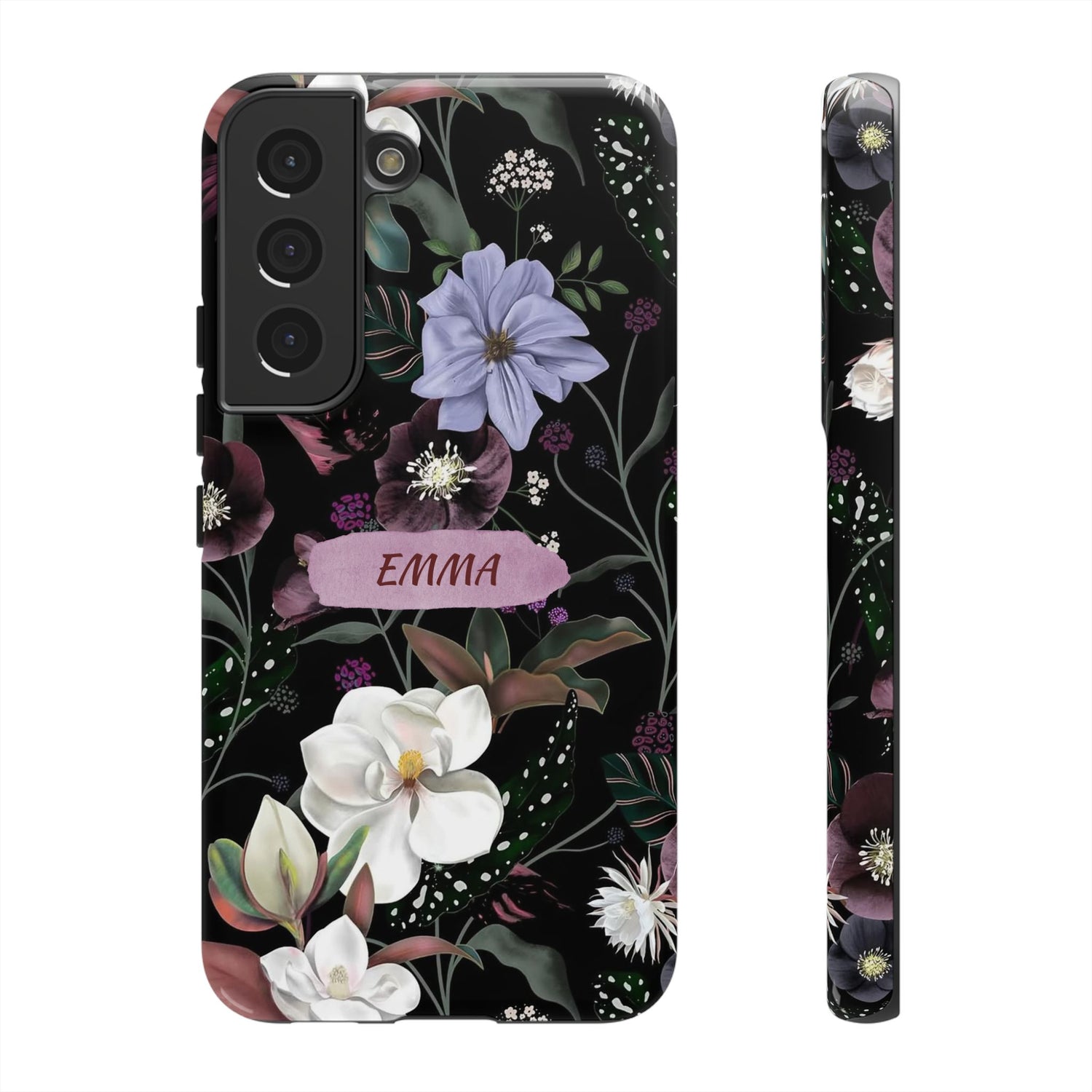 Phone Cases, Personalised Floral Pattern Ultra Plus Pro Cover, iPhone 16, 15, 14, 13+, Samsung Galaxy S23, S22, Custom Case