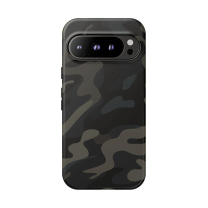 Black Camouflage Phone Case for iPhone, Samsung and Google Pixel Google Pixel 9 Pro Matte
