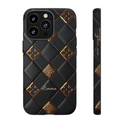 Phone Cases - Luxury Checkers Pattern Tough Cases for iPhone and Samsung Galaxy