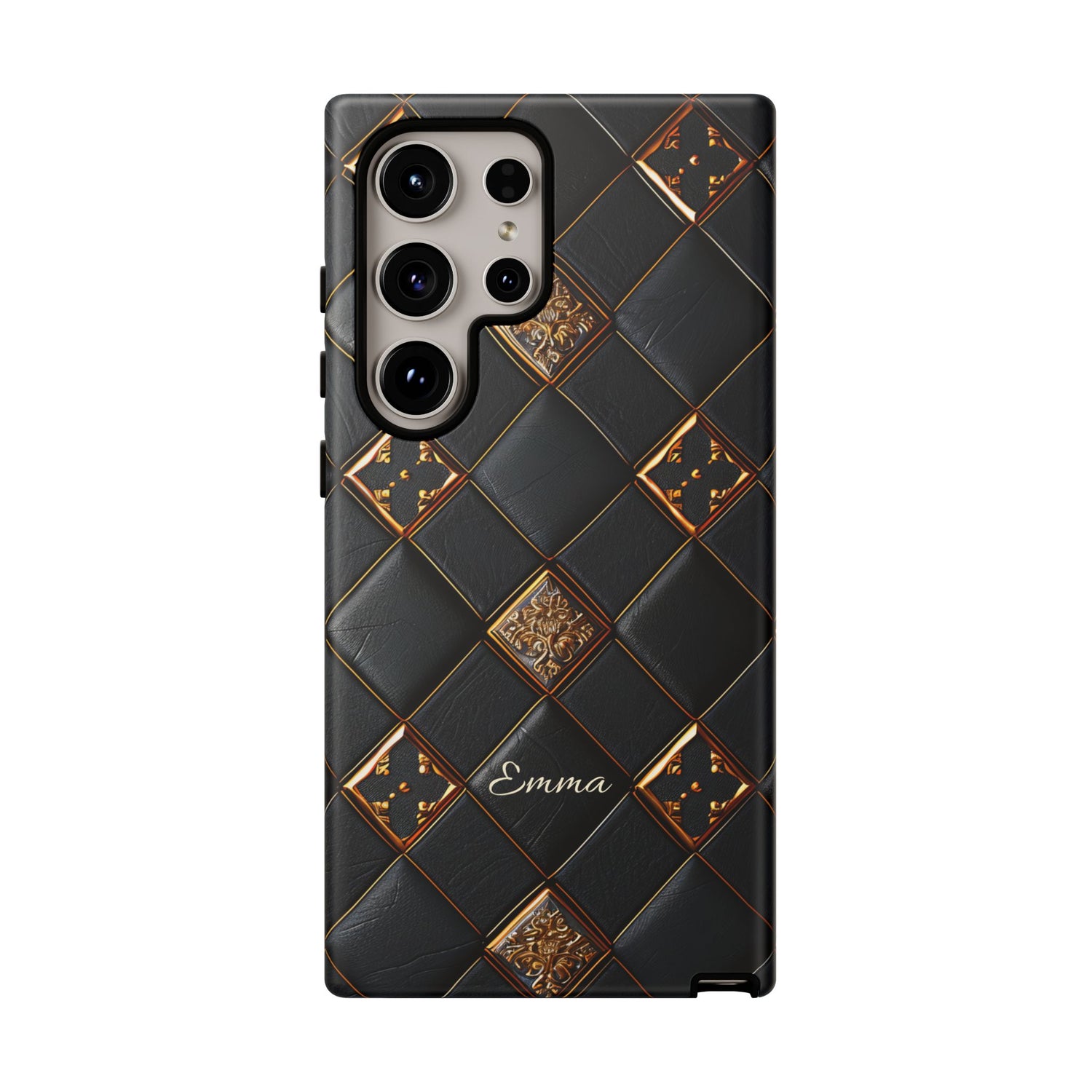 Phone Cases - Luxury Checkers Pattern Tough Cases for iPhone and Samsung Galaxy