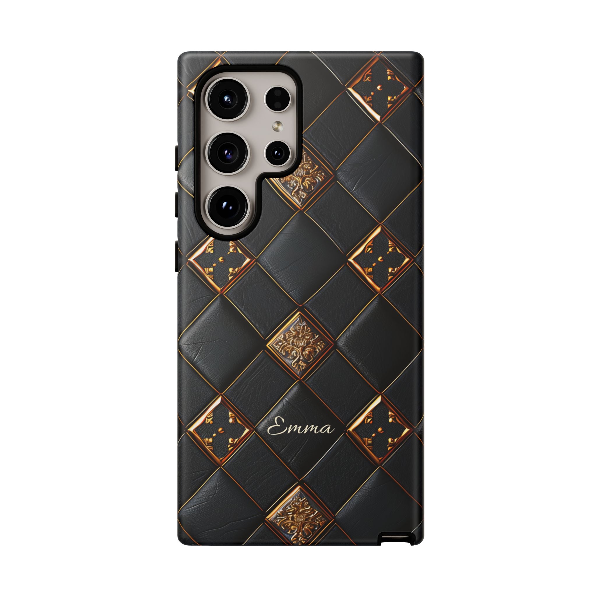 Phone Cases - Luxury Checkers Pattern Tough Cases for iPhone and Samsung Galaxy