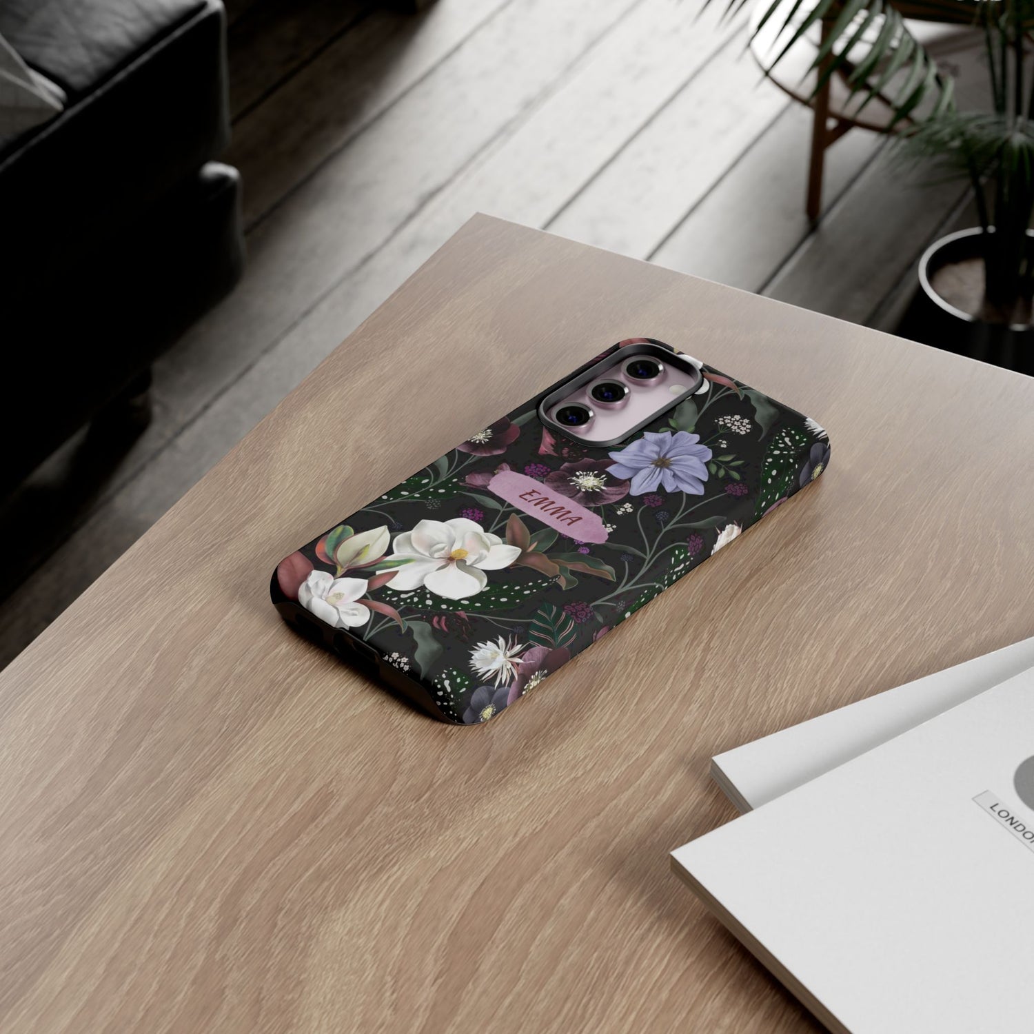 Phone Cases, Personalised Floral Pattern Ultra Plus Pro Cover, iPhone 16, 15, 14, 13+, Samsung Galaxy S23, S22, Custom Case