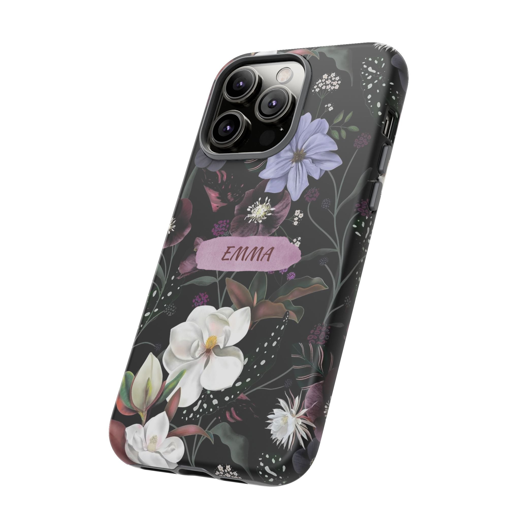 Phone Cases, Personalised Floral Pattern Ultra Plus Pro Cover, iPhone 16, 15, 14, 13+, Samsung Galaxy S23, S22, Custom Case