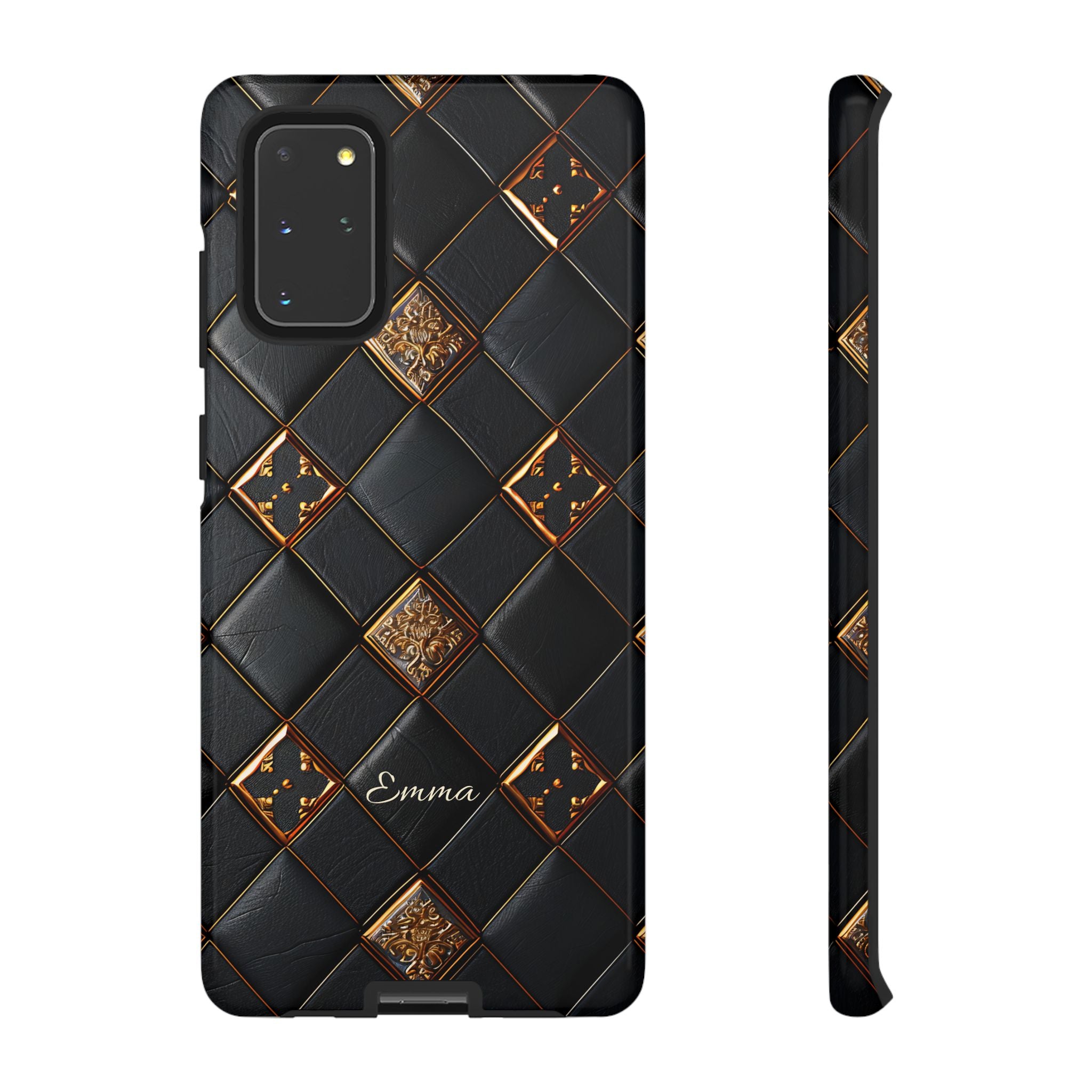 Phone Cases - Luxury Checkers Pattern Tough Cases for iPhone and Samsung Galaxy