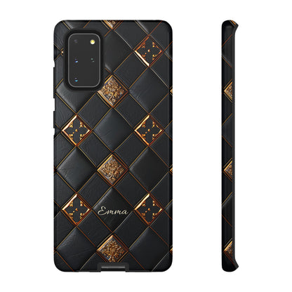 Phone Cases - Luxury Checkers Pattern Tough Cases for iPhone and Samsung Galaxy